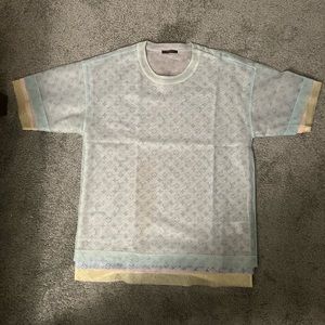 Louis Vuitton monogram logo layered mesh size L